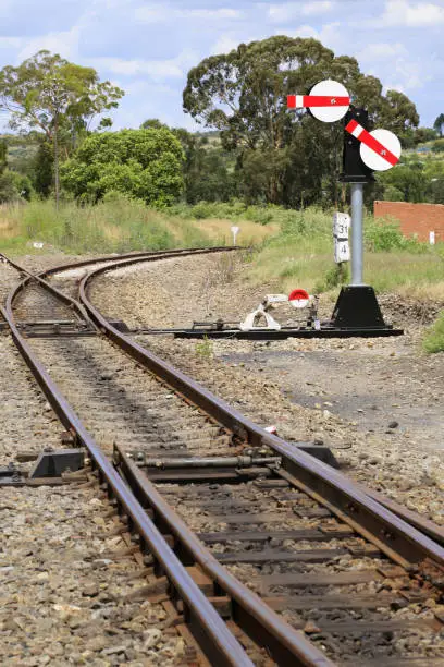 "A section of railwayline on the outskirts of Johannesburg, South Africa."