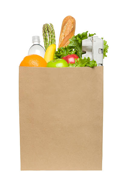 Bag of Groceries stock photo