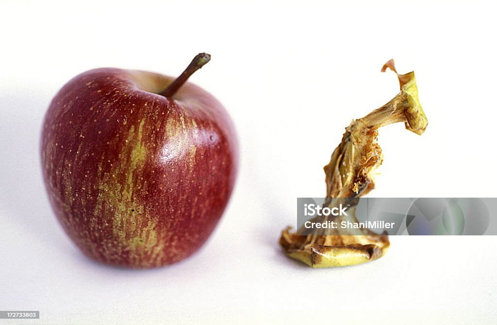 apple とコア - りんごの芯のロイヤリティフリーストックフォト