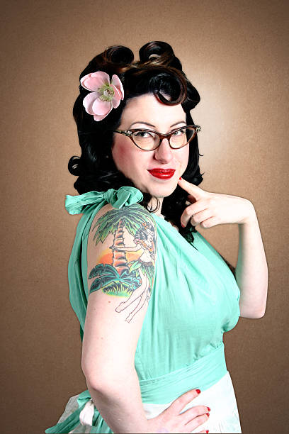 istock Retro fashion pose 172734117