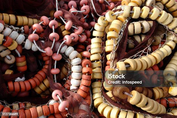 Rete Di Pesca E Buoys - Fotografie stock e altre immagini di Afferrare - Afferrare, Arnese da pesca, Astratto