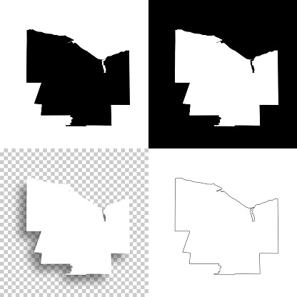 Map of Monroe County - New York, for your own design. Four maps with editable stroke included in the bundle: - One black map on a white background. - One blank map on a black background. - One white map with shadow on a blank background (for easy change background or texture). - One line map with only a thin black outline (in a line art style). The layers are named to facilitate your customization. Vector Illustration (EPS file, well layered and grouped). Easy to edit, manipulate, resize or colorize. Vector and Jpeg file of different sizes.