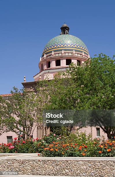 Tucson City Hall A Cupola - Fotografie stock e altre immagini di Aiuola - Aiuola, Arizona, Composizione verticale