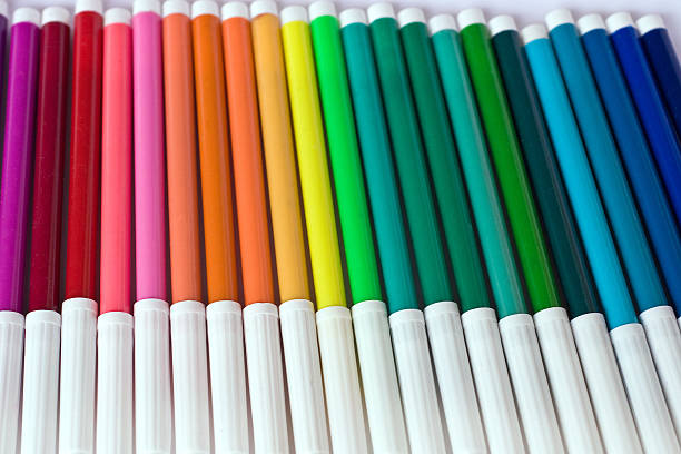 istock Colorful pens in a row 172735169