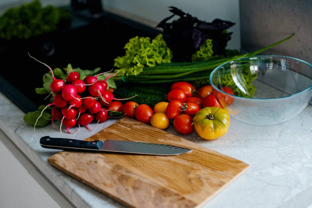 istock Vegetables on in the kitchen. Healthy food 1727357555