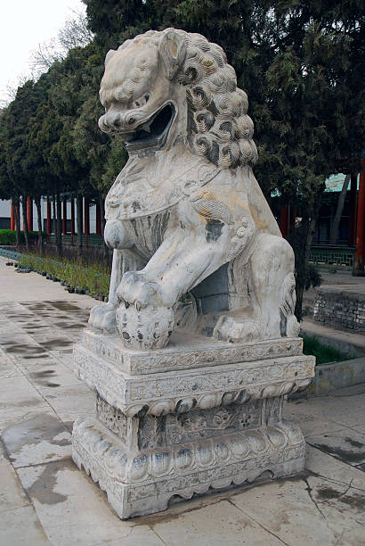istock Chinese Traditional Stone lion 172735770