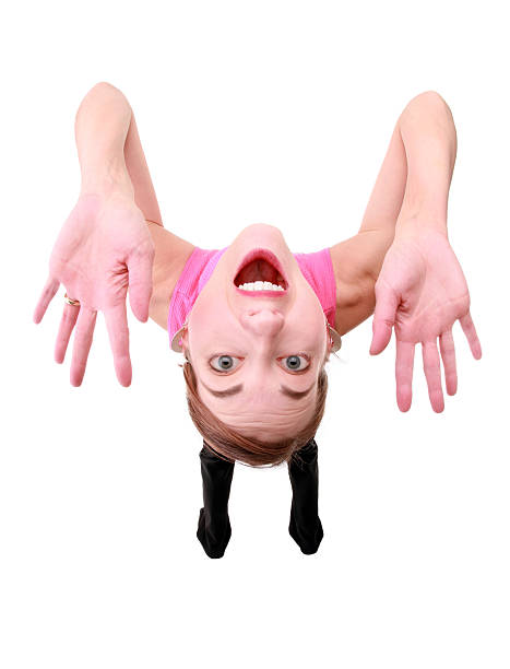 Head Over Heels Stock Photo - Download Image Now - Adult, Human Face,  Upside Down - iStock