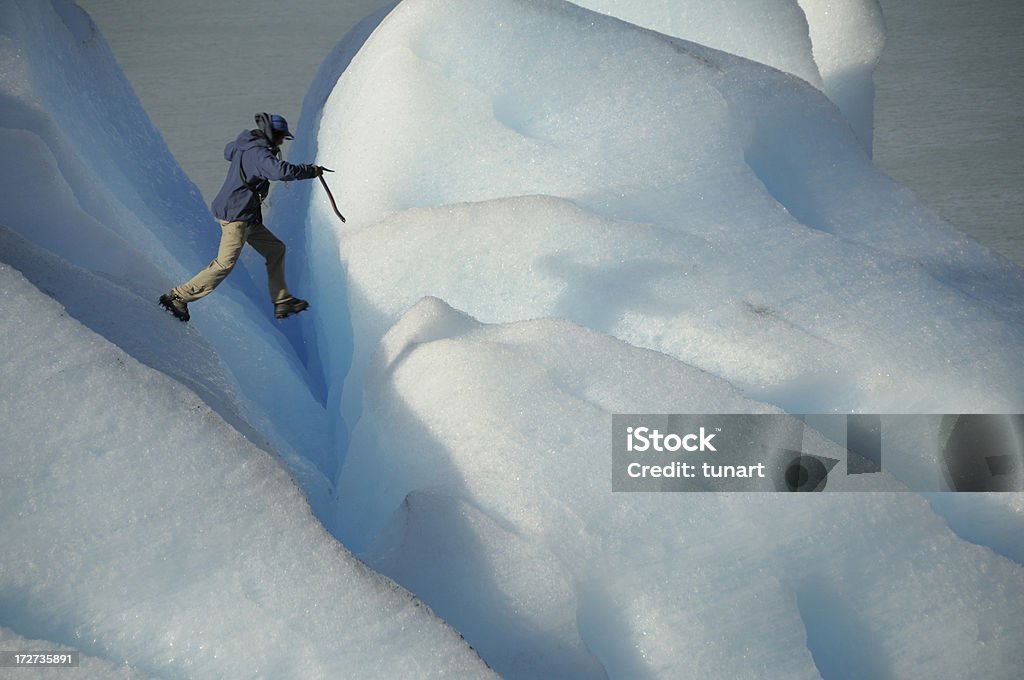 Caminhada no glaciar - Royalty-free Glaciar Moreno Foto de stock