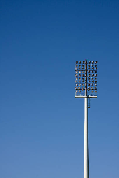 stadium lights stock photo