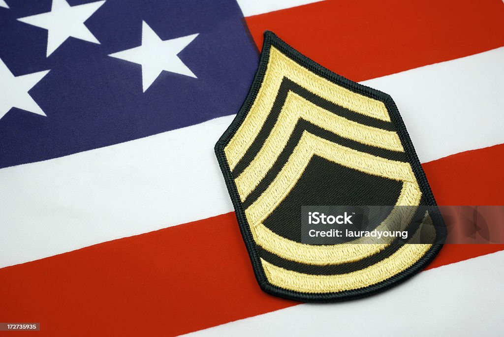 Ejército calidad de primera clase, insignias - Foto de stock de Bandera estadounidense libre de derechos