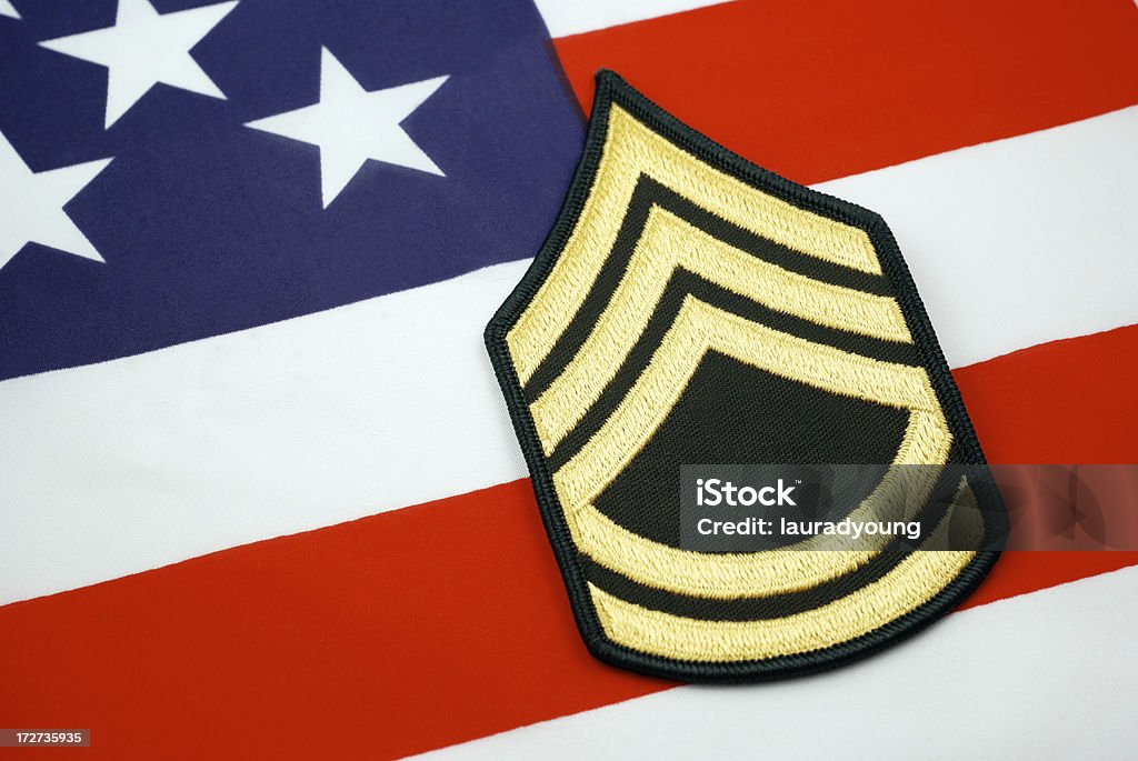 Army sergente prima classe Emblema - Foto stock royalty-free di 4 Luglio