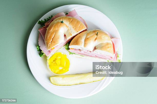 Photo libre de droit de Bagel Italienne Sandwich banque d'images et plus d'images libres de droit de Aliment - Aliment, Aliment en saumure, Aliments et boissons