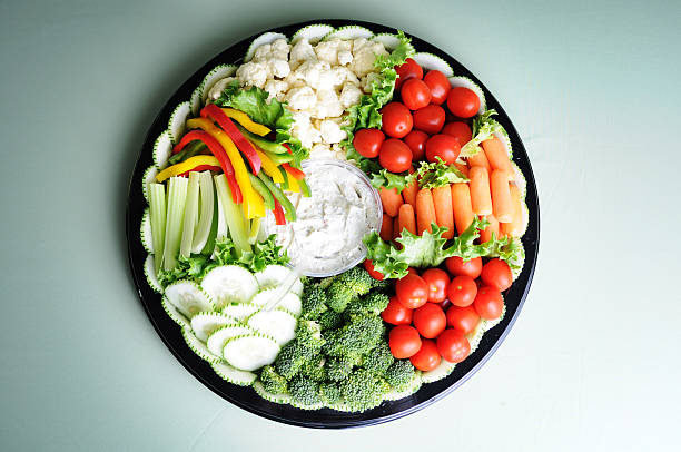 Fresh Vegetable Tray stock photo