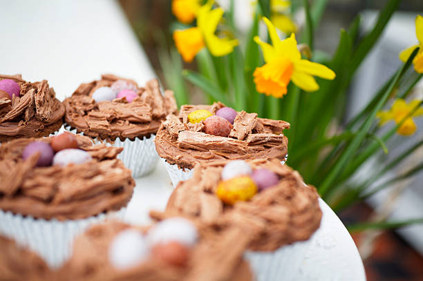 Easter Cupcakes stock photo