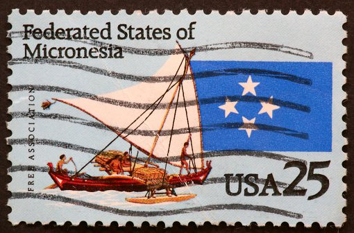 postage stamp commemorating the Federated States of Micronesia.