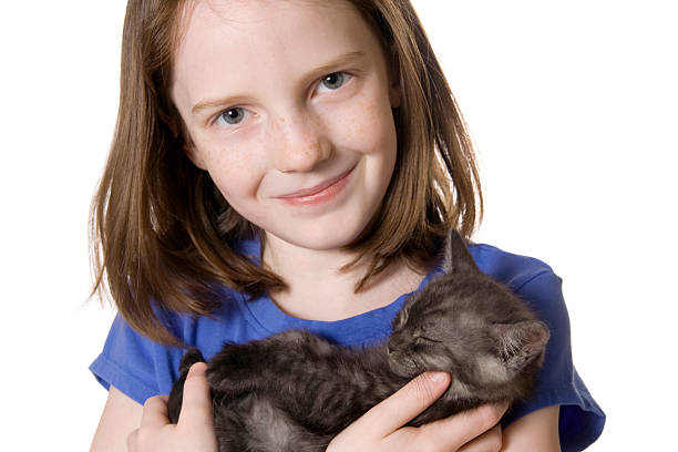 istock Girl and her Kitten 172737514