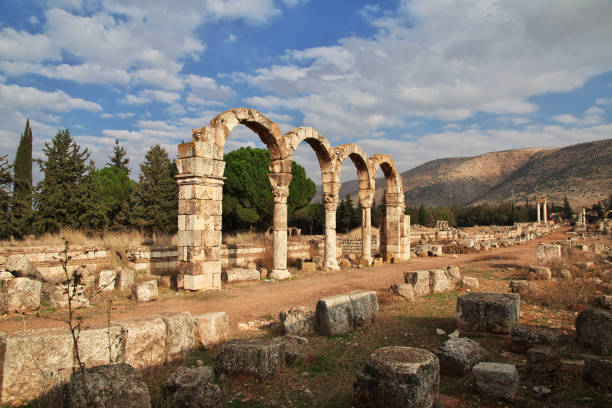 istock Roman ruins in Anjar, Lebanon 1727377586