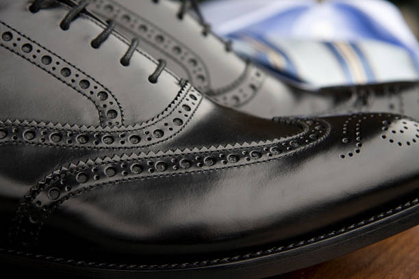 istock Black shoes at a shop 172737793