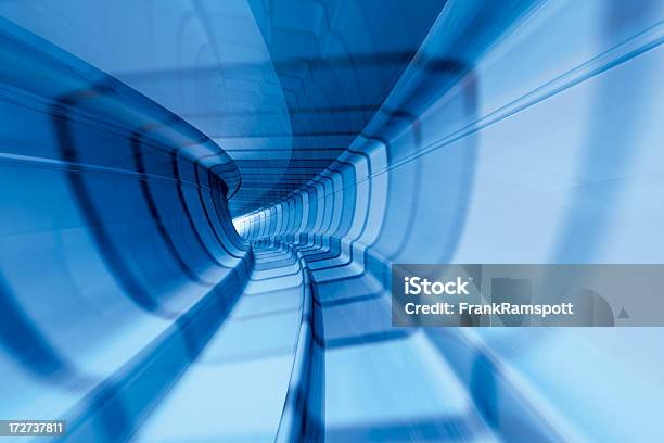 Subway Tunnel Horizontal Stock Photo - Download Image Now - Abstract, Backgrounds, Blue