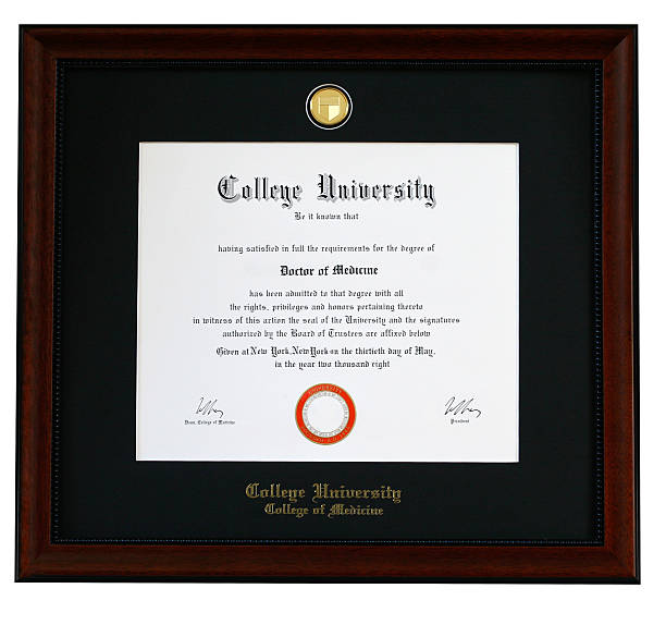 College Diploma stock photo