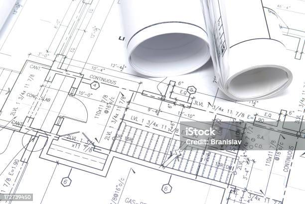 Blueprints Foto de stock y más banco de imágenes de Casa - Casa, Cianotipo - Plano, Conceptos