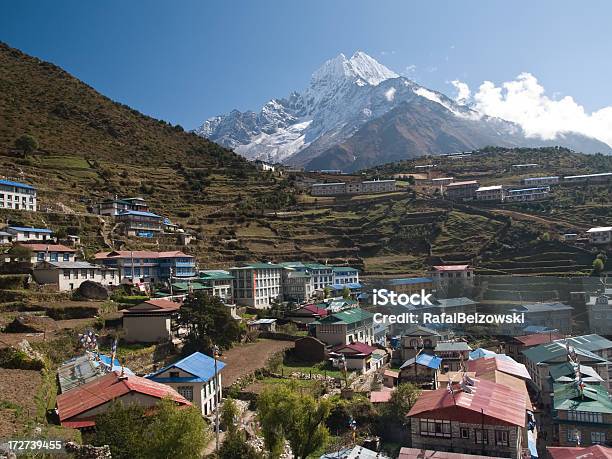 Namchebasar Dem Himalaya Nepal Stockfoto und mehr Bilder von Anhöhe - Anhöhe, Asiatische Kultur, Asien