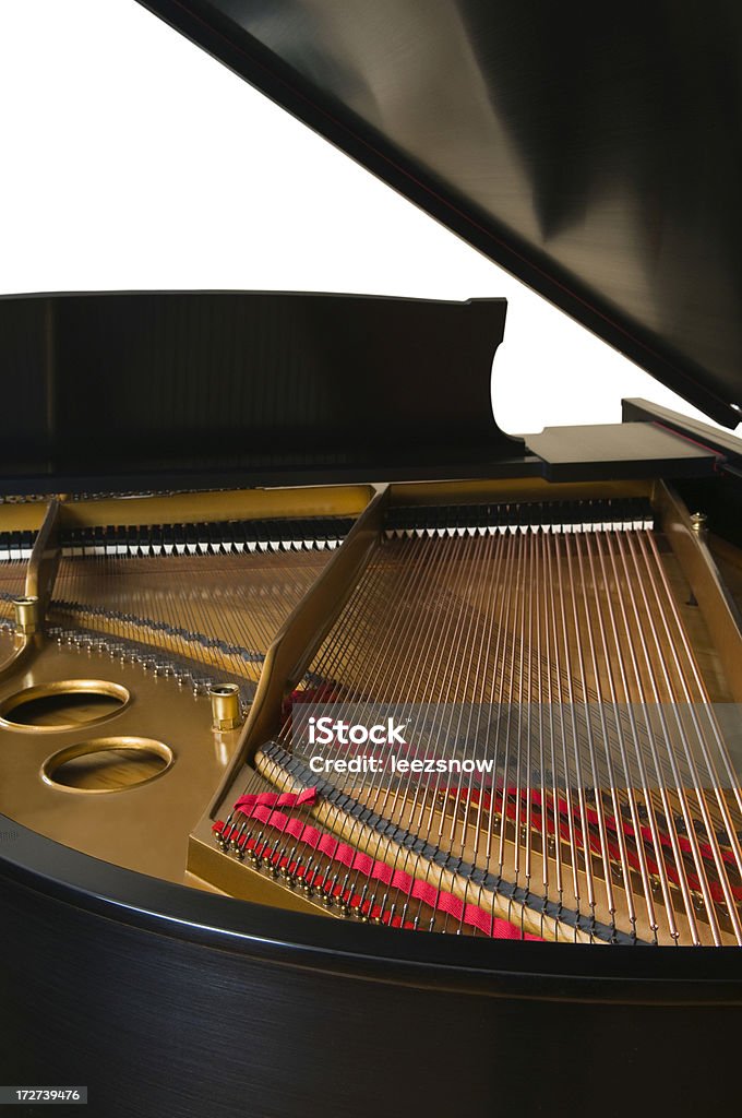 Dentro de un Piano de cola - Foto de stock de Agujero libre de derechos