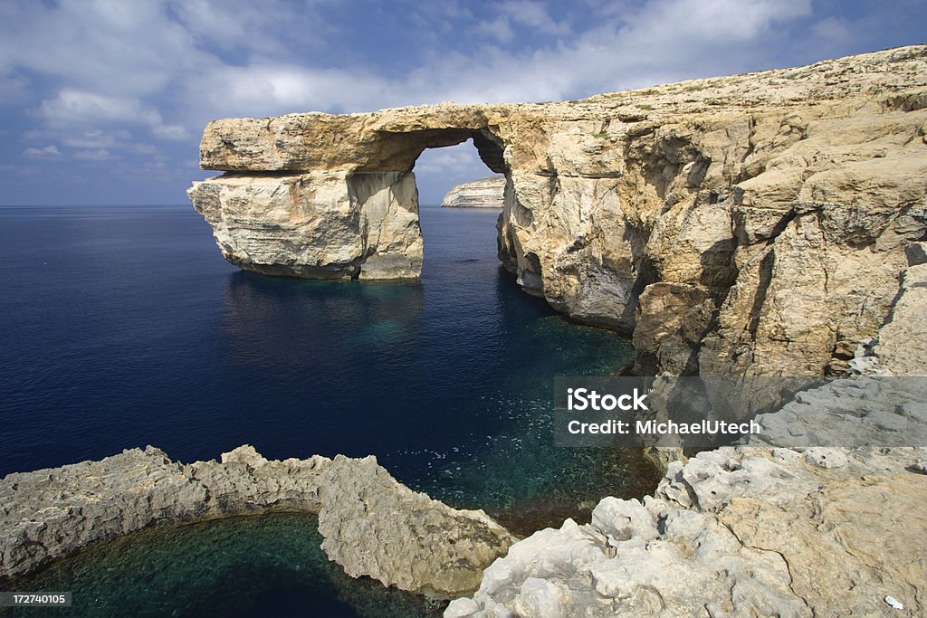Finestra Azzurra di Gozo - Foto stock royalty-free di Acqua