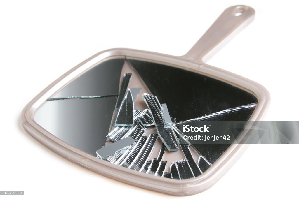 Specchio rotto - Foto stock royalty-free di Rotto
