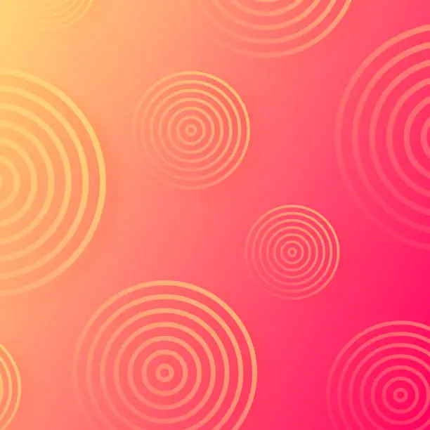 Vector illustration of Abstract gradient background with Orange circles