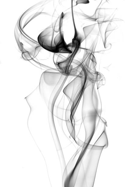 흡연합니다 추상적임 - abstract zen like smoke creation 뉴스 사진 이미지
