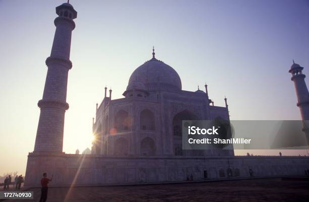 Taj Mahal With Flare Stock Photo - Download Image Now - Agra, Architectural Column, Architectural Dome