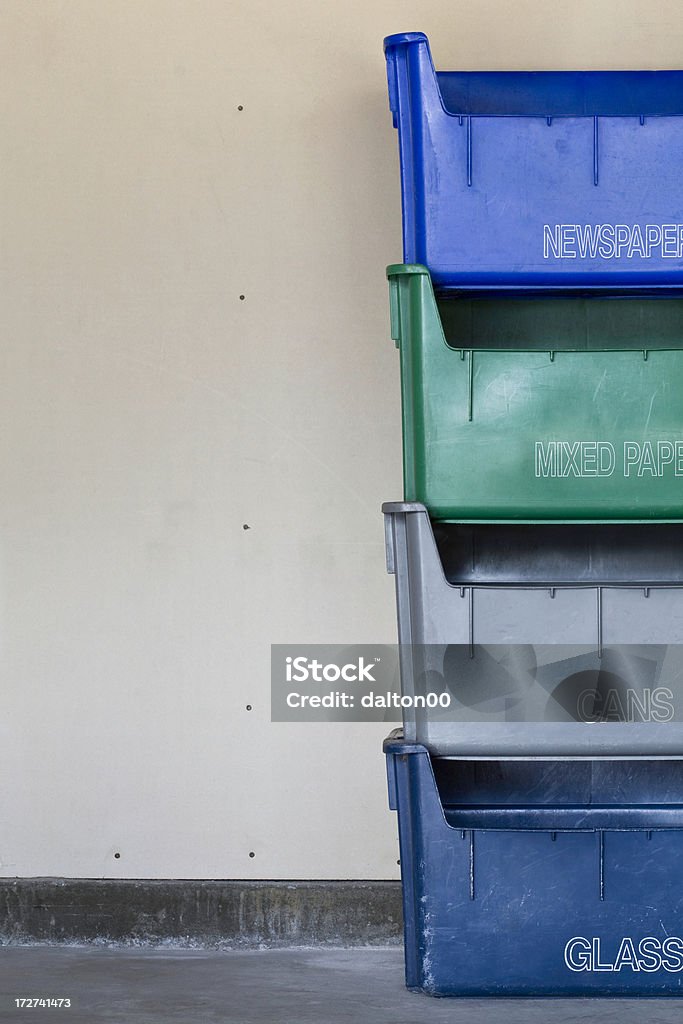 Lixeiras para reciclagem II - Foto de stock de Conceito royalty-free