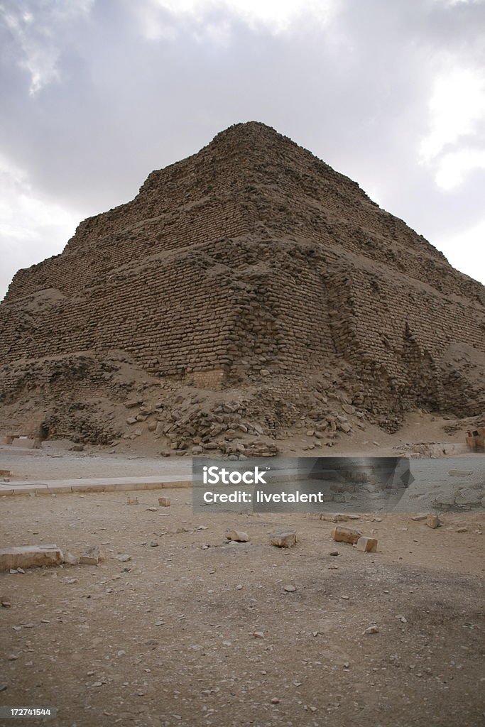 Stufenpyramide von Djoser in Sakkara in Kairo, Ägypten - Lizenzfrei Afrika Stock-Foto