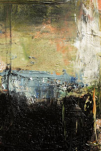 Abstract painted grayed out and black art backgrounds.
