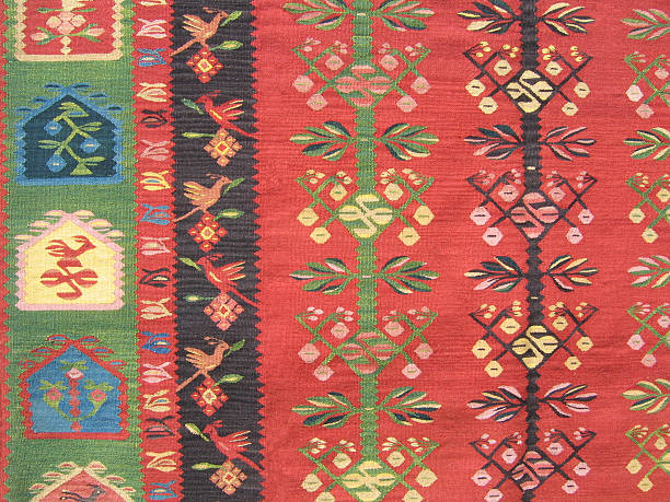 istock Traditional  Romanian  old homemade carpet 172741879