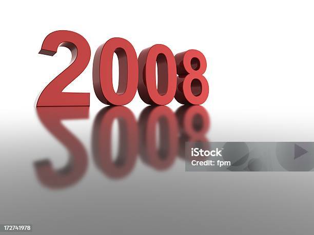 Fondo 2008 Foto de stock y más banco de imágenes de 2008 - 2008, Año nuevo, Blanco - Color