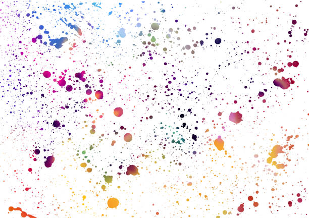 Abstract splatter color on white background. Vector illustration Abstract splatter color on white background. Vector illustration design blue ink splatter stock illustrations