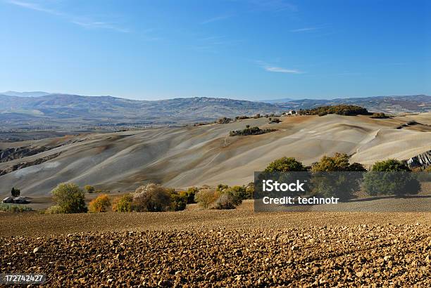 Paisagem Toscana - Fotografias de stock e mais imagens de Agricultura - Agricultura, Arquitetura, Azul