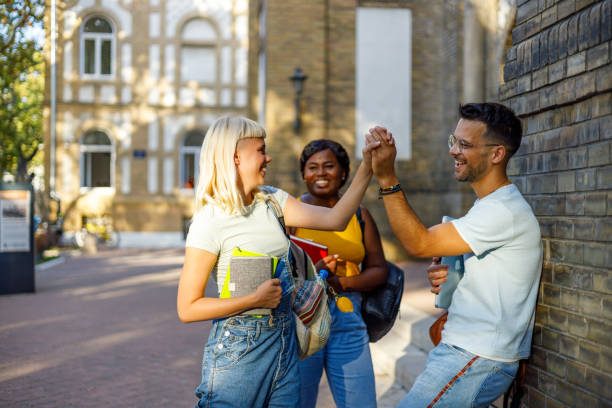 istock Friendships flourish in university yard 1727426276