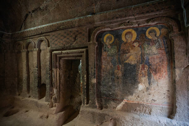 istock Frescoes Gumusler Monastery (Gümüşler) 1727426285