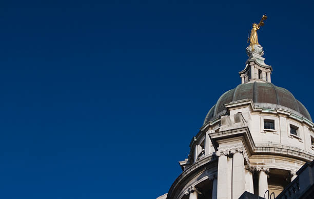 Old Bailey Rooftop stock photo