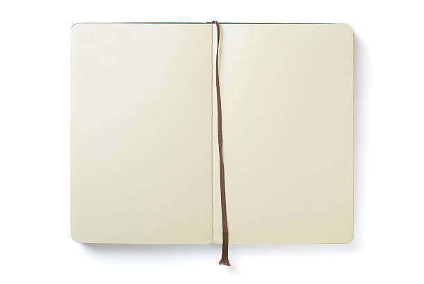 Empty notebook stock photo