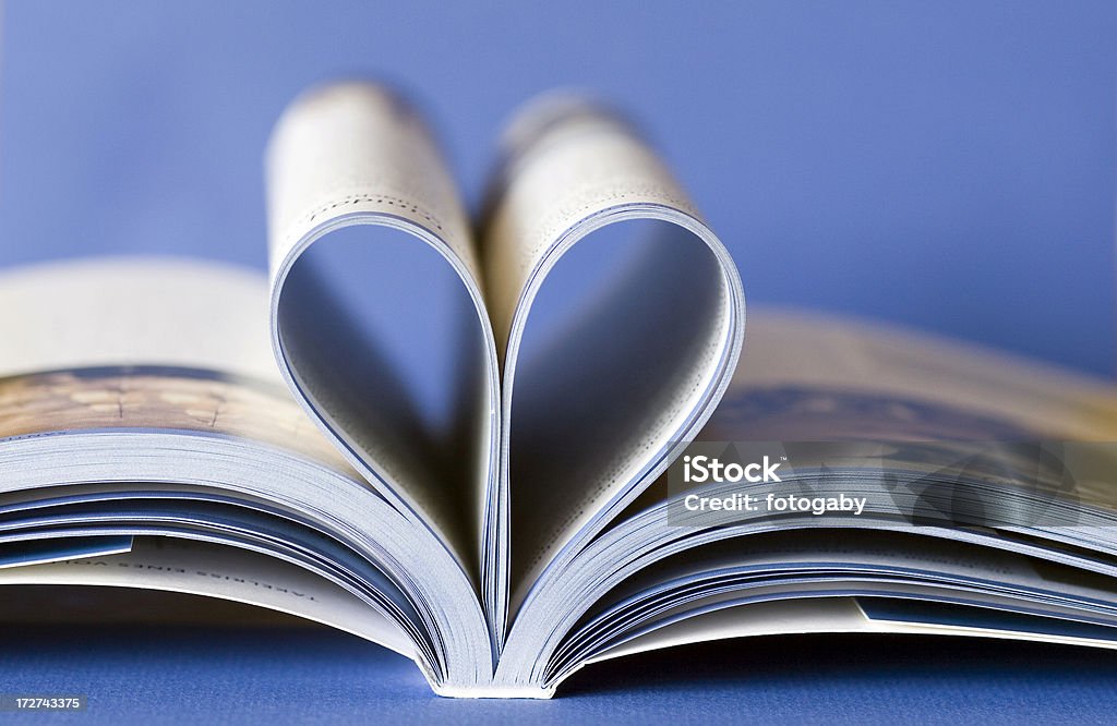 Ich liebe Bücher - Lizenzfrei Blau Stock-Foto