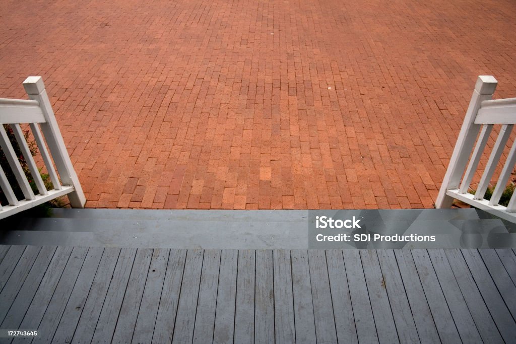 Stepping Down Stairs down from a porch Abstract Stock Photo