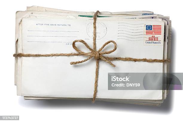 Vecchie Lettere - Fotografie stock e altre immagini di Servizio postale - Servizio postale, United States Postal Service, Busta