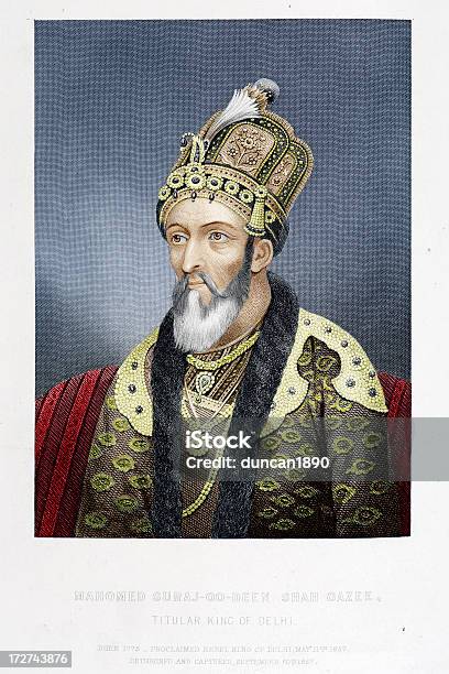 Surajoodeen Mahomed Shah Gazee Stock Vektor Art und mehr Bilder von Mogulreich - Mogulreich, König - Königliche Persönlichkeit, Indien