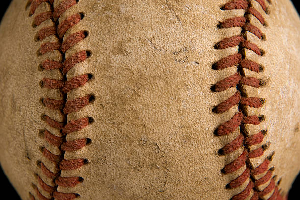 ponto de basebol - baseball baseballs isolated dirty imagens e fotografias de stock