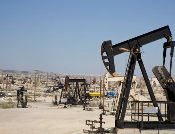 istock Oilfield in California with Multiple Wellhead Pumps 172744696