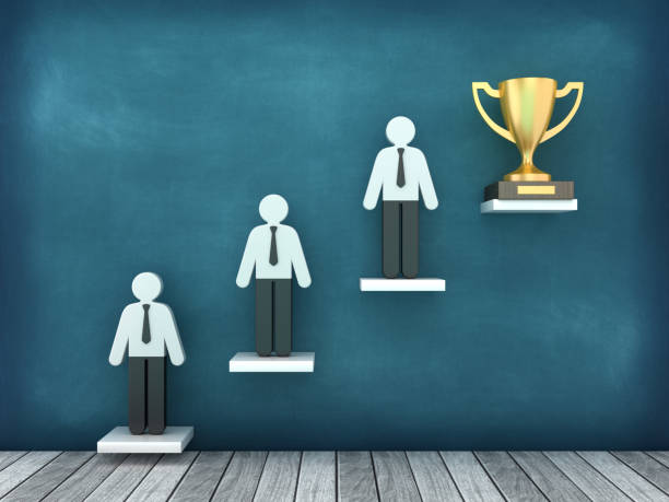 istock Pictogram People Teamwork with Trophy 1727449222